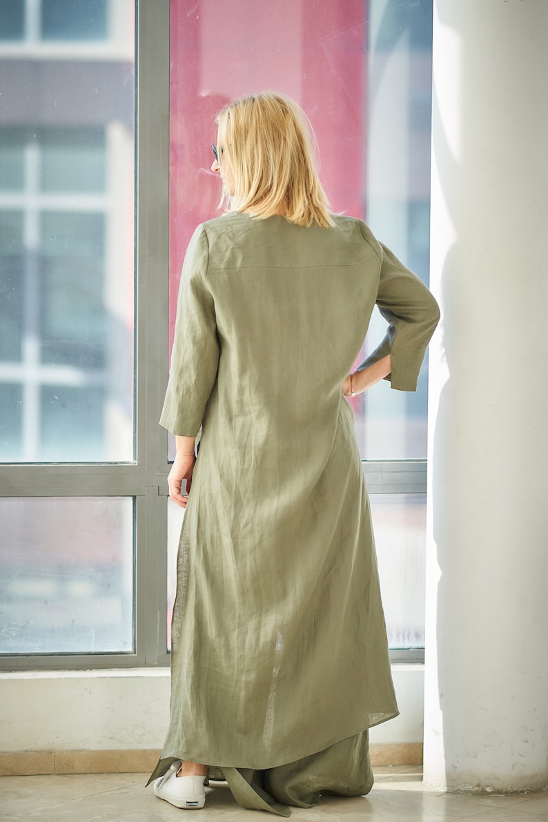 Linen Wide-Leg Trousers – Flowing Comfort & Minimal Ease