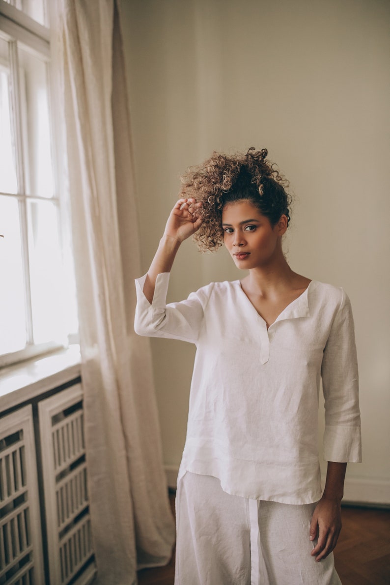 Linen Wide-Leg Trousers – Flowing Comfort & Minimal Ease