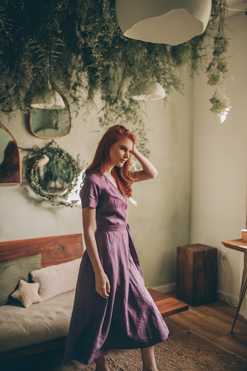 Wrap Linen Dress – Lightweight Comfort & Effortless Elegance