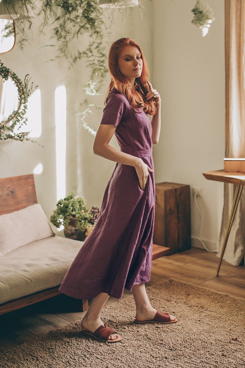 Wrap Linen Dress – Lightweight Comfort & Effortless Elegance